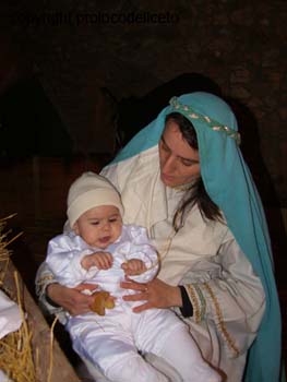 maria con bambino